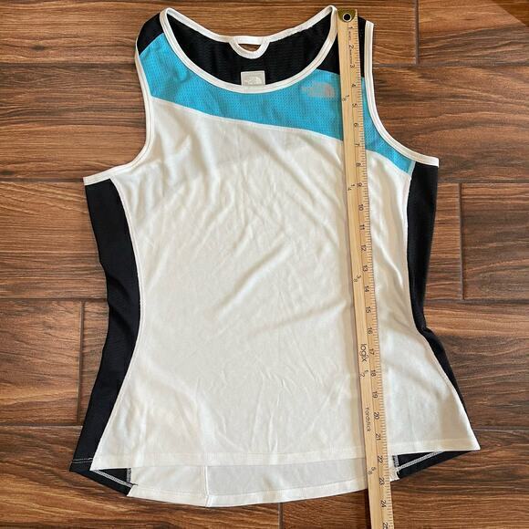 North Face Womens Medium Flight Series Vapor Wick Tank Top Ocean Black Run Walk - Picture 4 of 6